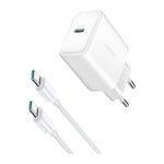 JOYROOM 30W USB-C PD Fast Wall Charger, PD/QC3.0/PPS, EU Plug White | JR-TCF24