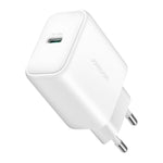 JOYROOM 30W USB-C PD Fast Wall Charger, PD/QC3.0/PPS, EU Plug White | JR-TCF24