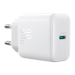 JOYROOM 30W USB-C PD Fast Wall Charger, PD/QC3.0/PPS, EU Plug White | JR-TCF24
