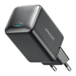 JOYROOM 65W GaN USB-C Fast Wall Charger, Single Port, PD & PPS, EU Plug Black | JR-TCG18