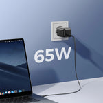 JOYROOM 65W GaN USB-C Fast Wall Charger, Single Port, PD & PPS, EU Plug Black | JR-TCG18
