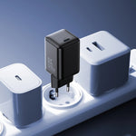 JOYROOM 65W GaN USB-C Fast Wall Charger, Single Port, PD & PPS, EU Plug Black | JR-TCG18
