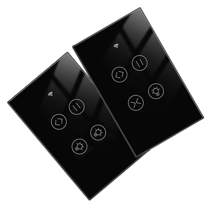 Tuya Smart Switch Light (1/2 Gang) + Curtain | (Black /White) | (US/MK) | متجر نصر