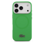 LACOSTE Mobile Phone Accessories Green Black iPhone 17 Pro LACOSTE HARD CASE MAGSAFE SILICONE  W/ METAL LOGO | IPHONE 17 Series