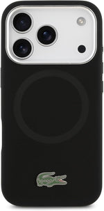 LACOSTE Mobile Phone Accessories LACOSTE HARD CASE MAGSAFE SILICONE  W/ METAL LOGO | IPHONE 17 Series