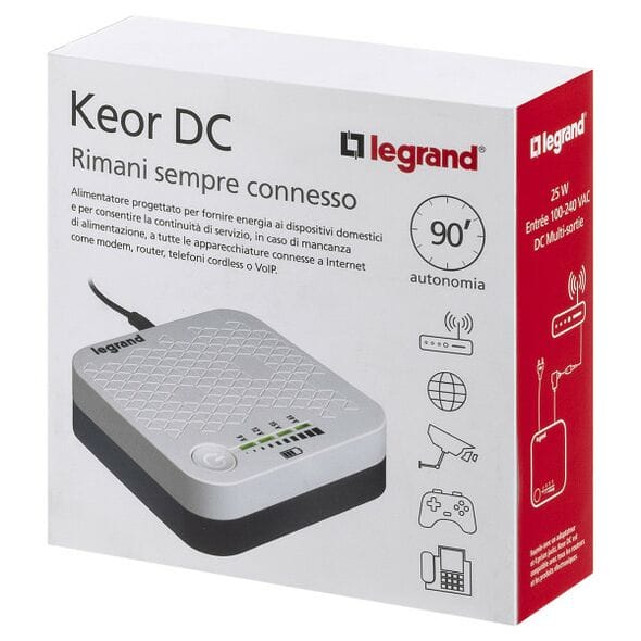Legrand KEOR DC Mini UPS (25W) – Router & Modem Backup Power - متجر نصر