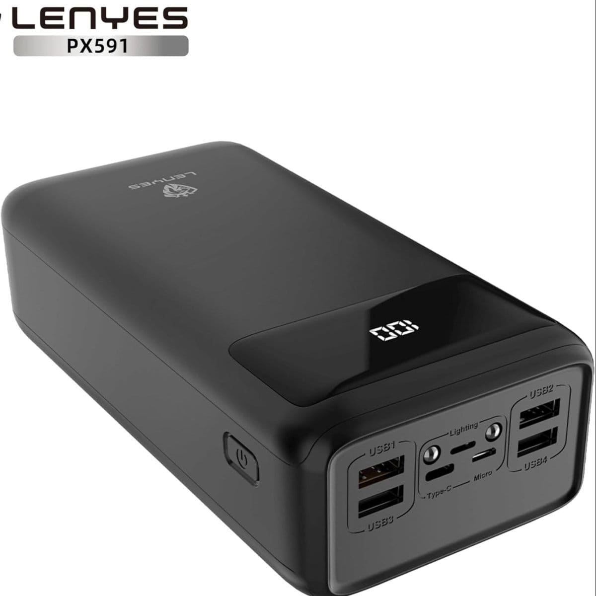 LENYES Power Bank Super capacity - 50000mAh - PX591 - متجر نصر