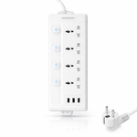 Linkcomm Accessories 1.6m Cable 3xUSB with EU plug Individual switch Linkcomm 4 outlets Power Strip (Multi-Options)