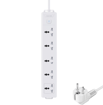 Linkcomm Accessories 1.6m Cable with EU Plug Linkcomm 5 Outlet Power Strip (Multi-Options)