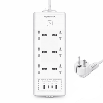 Linkcomm Accessories 3m Cable | 2 USB-A | 2 PD Ports | EU Plug Linkcomm 6 Outlets Power Strip ًWith USB Ports (Multi-Options)