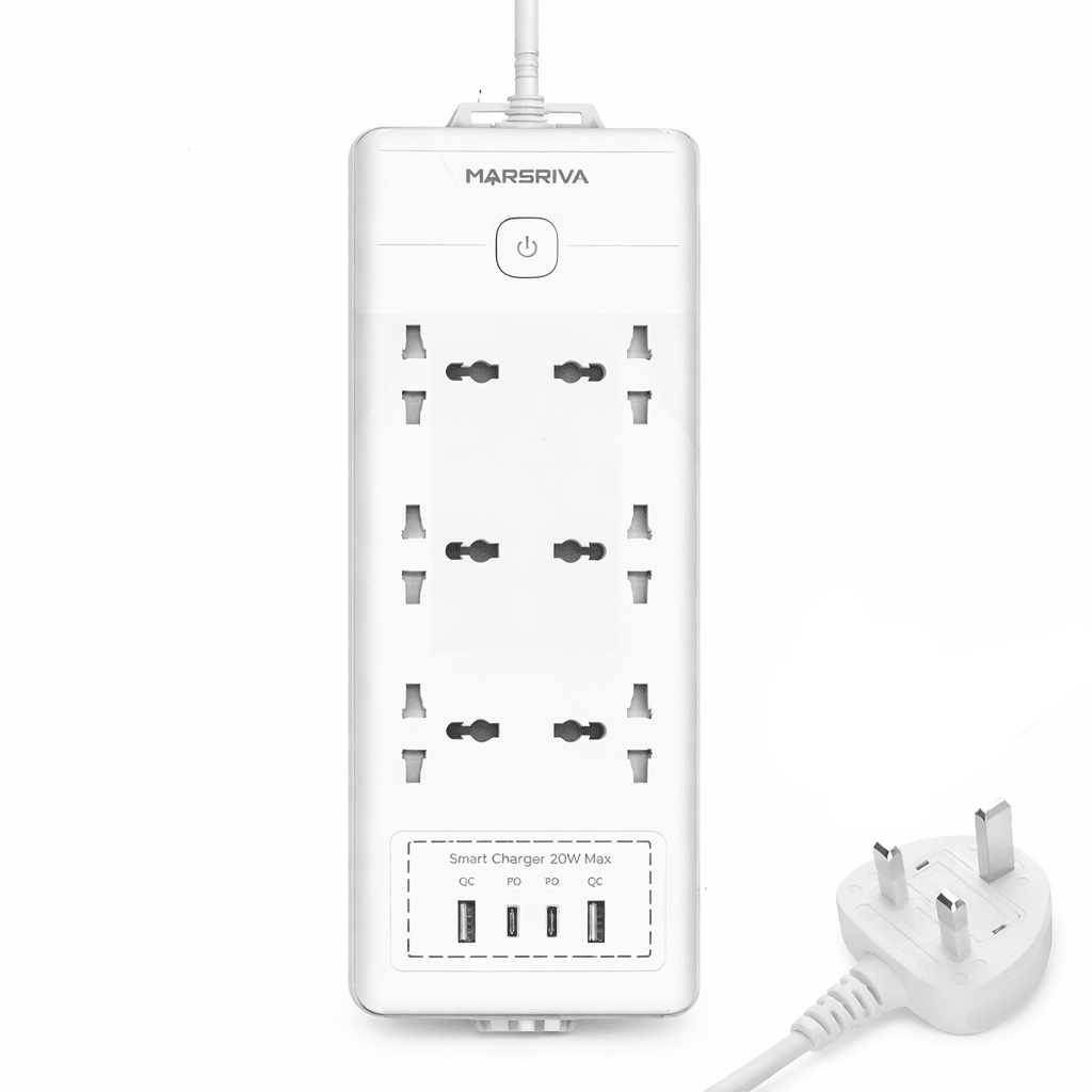 Linkcomm 6 Outlets Power Strip ًWith USB Ports (Multi-Options) - متجر نصر
