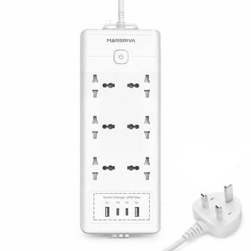 Linkcomm Accessories 3m Cable | 2 USB-A | 2 PD Ports | MK Plug Linkcomm 6 Outlets Power Strip ًWith USB Ports (Multi-Options)