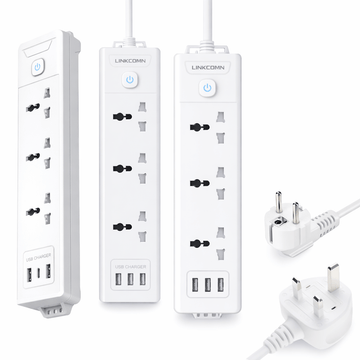 Linkcomm Accessories Linkcomm 3 outlets Power Strip (Multi Options)