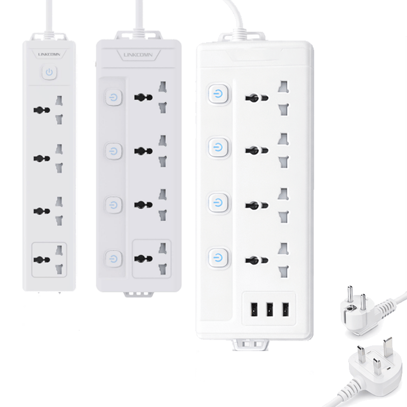 Linkcomm 4 outlets Power Strip (Multi-Options) - متجر نصر
