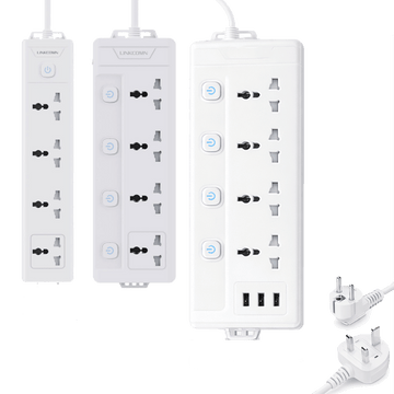 Linkcomm Accessories Linkcomm 4 outlets Power Strip (Multi-Options)