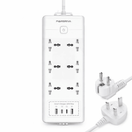 Linkcomm Accessories Linkcomm 6 Outlets Power Strip ًWith USB Ports (Multi-Options)