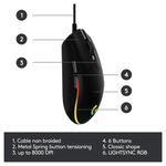 Logitech Accessories Logitech G102 LIGHTSYNC RGB 6 Button Gaming Mouse