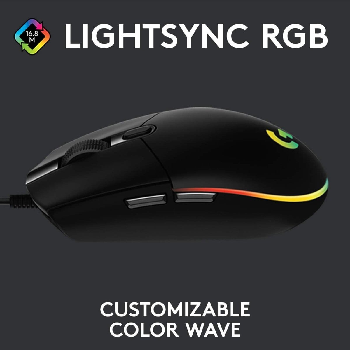 ماوس الألعاب بستة أزرار Logitech G102 LIGHTSYNC RGB - متجر نصر