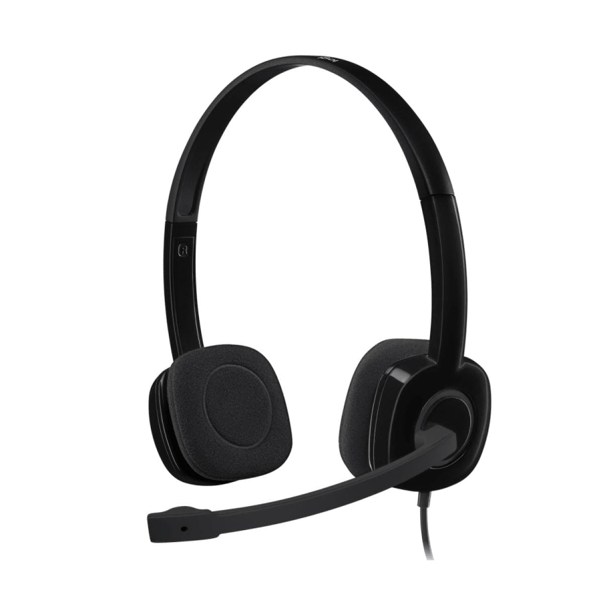 سماعة رأس ستيريو مع ميكروفون ومقبس صوت 3.5 ملم Logitech H151  - متجر نصر