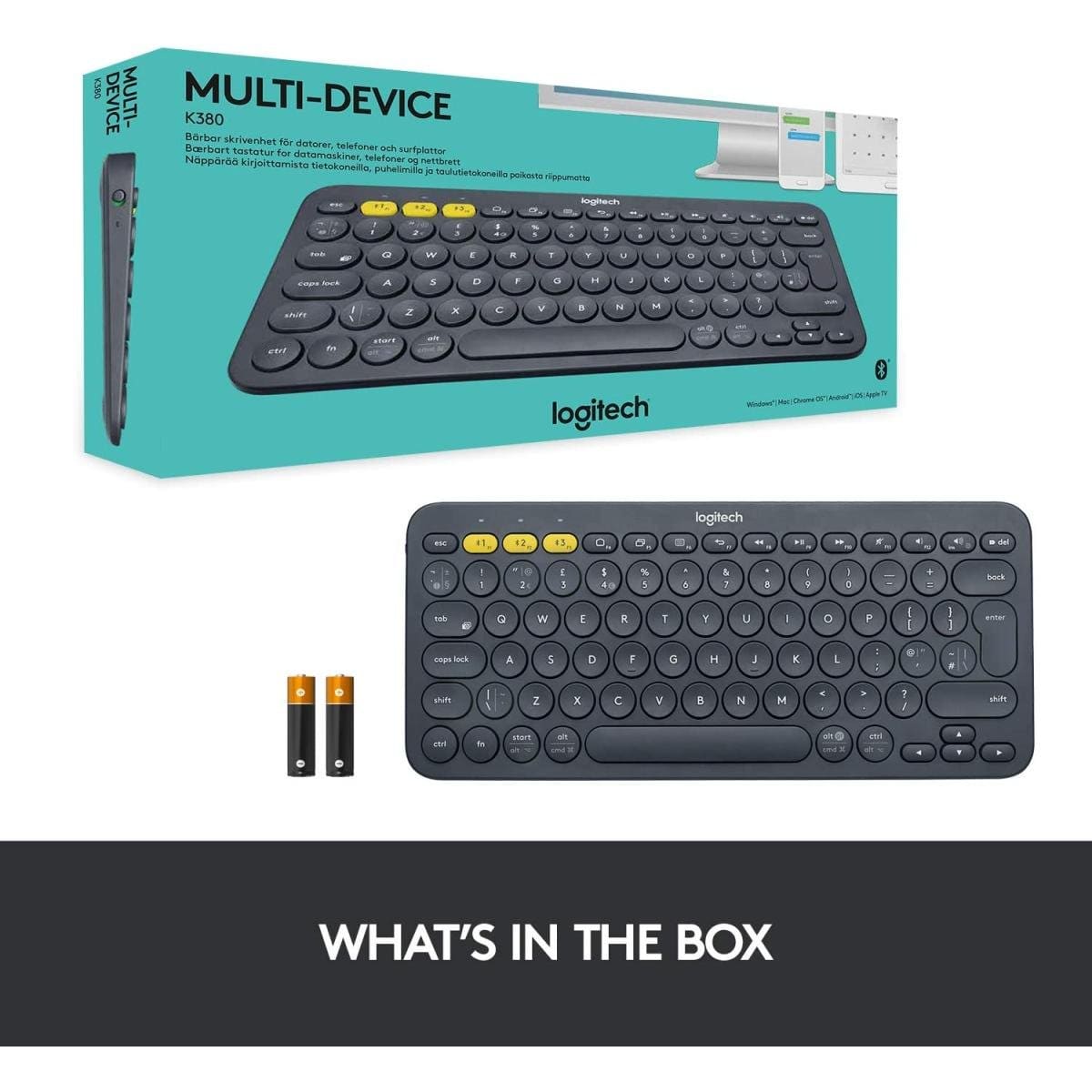 Logitech K380 Multi-Device Bluetooth Keyboard - متجر نصر