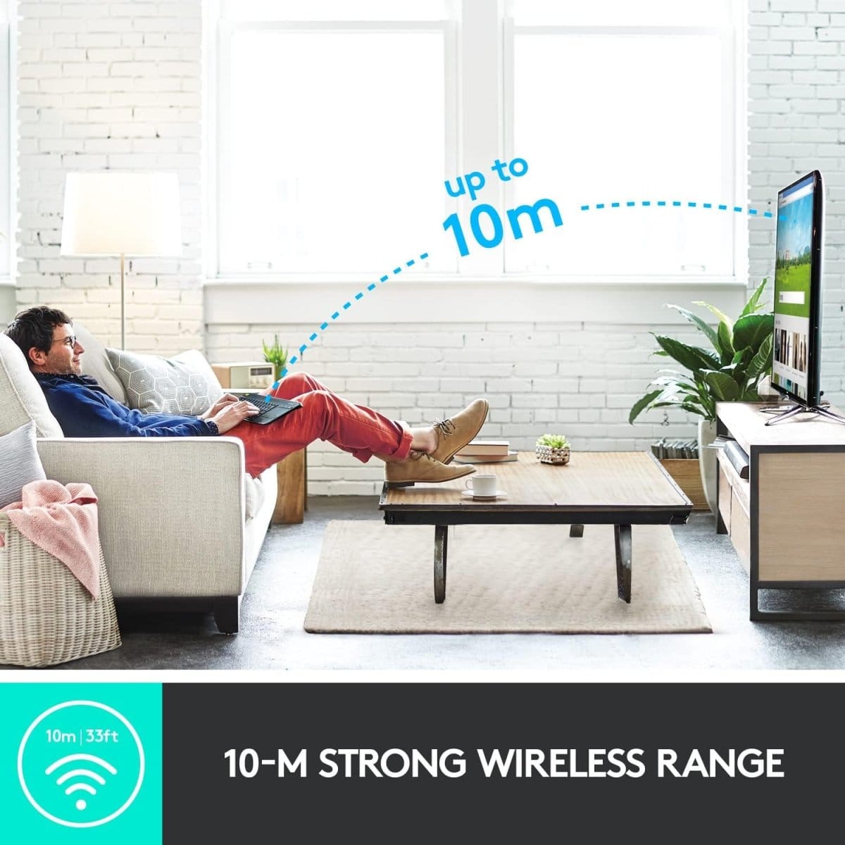 لوحة مفاتيح  اللاسلكية التي تعمل باللمس Logitech K400 - متجر نصر