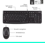 Logitech Accessories Logitech MK120 Wired Keyboard and Mouse Combo