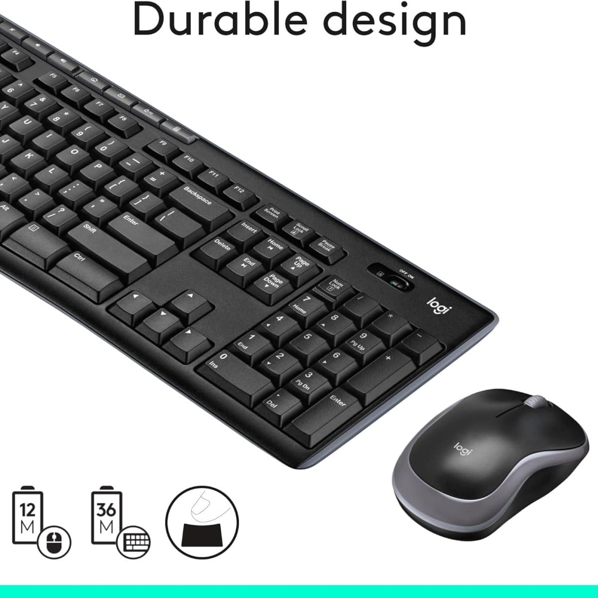 مجموعة لوحة المفاتيح والماوس اللاسلكية Logitech MK270 - متجر نصر