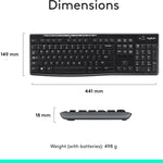 Logitech Accessories Logitech MK270 Wireless Keyboard and Mouse Combo