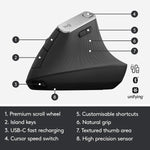 Logitech Accessories Logitech MX Vertical Ergonomic Wireless Mouse -Black