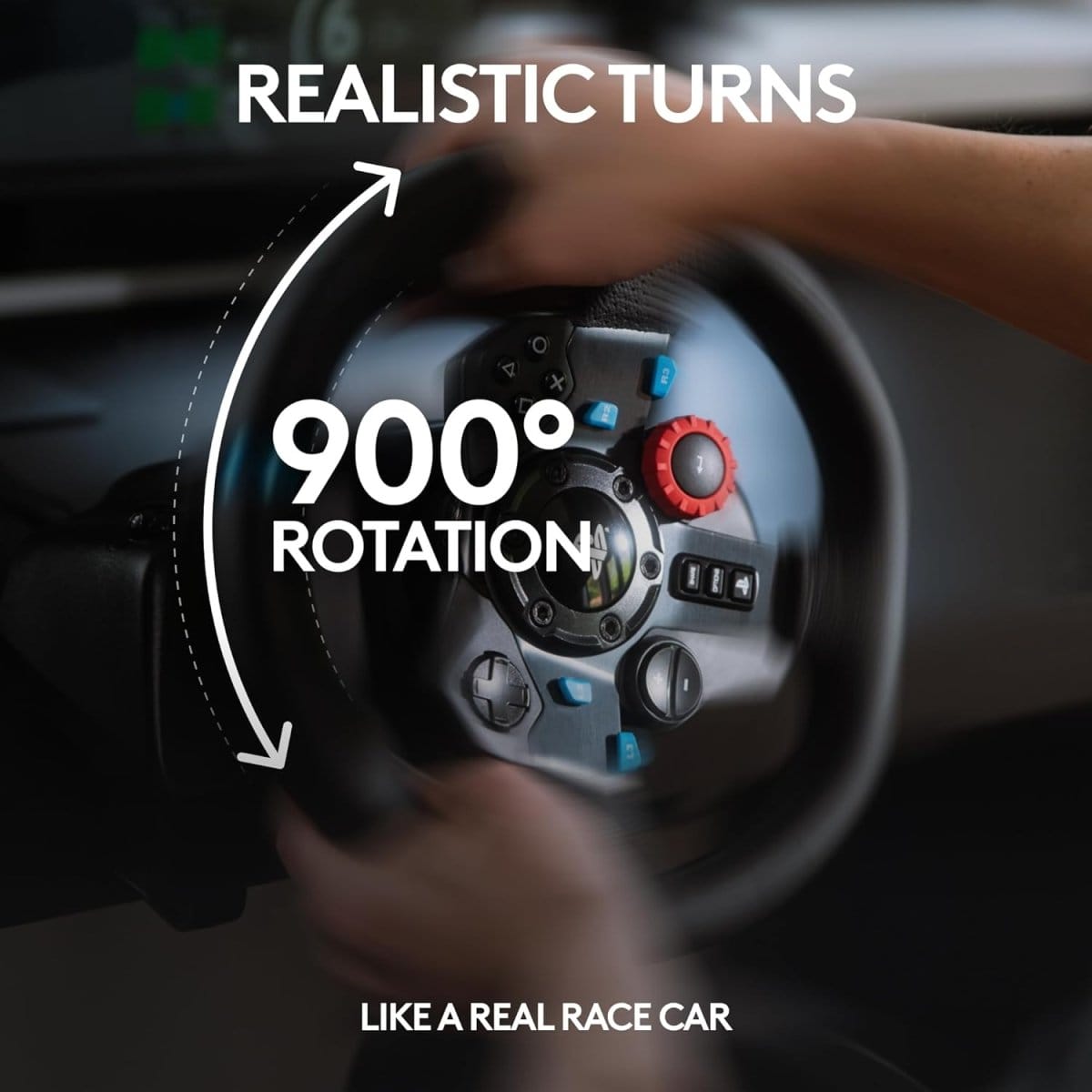 عجلة القيادة ودواسات الأرضية Logitech G29 Driving Force Racing Wheel  - متجر نصر