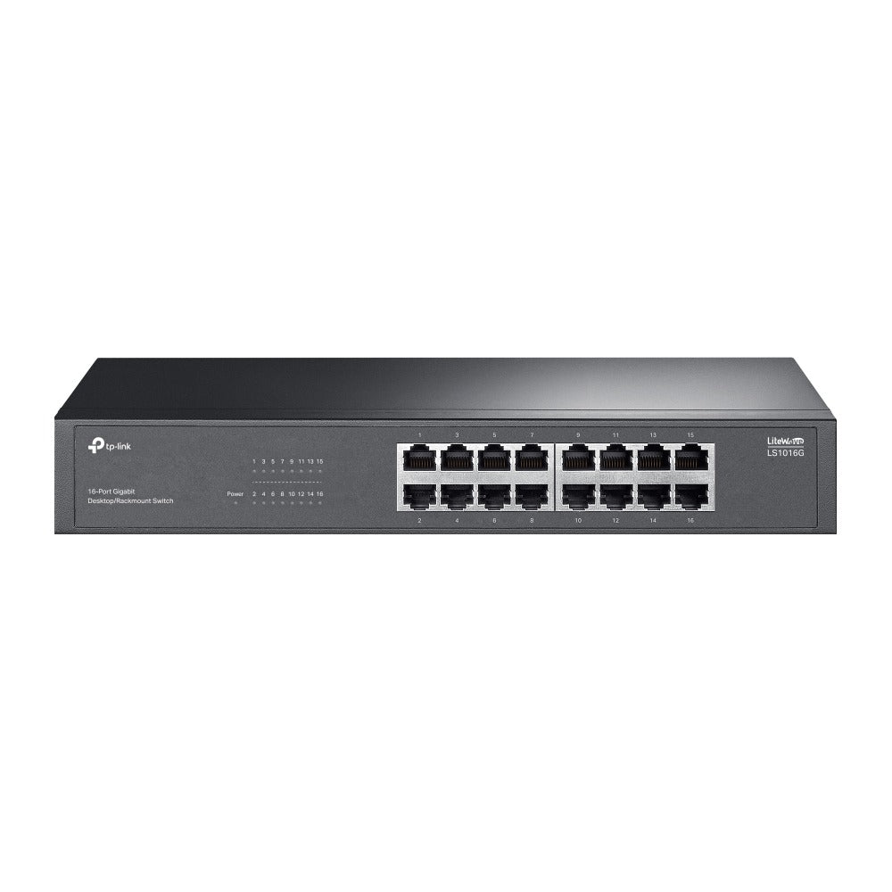 سويتش TP-Link LiteWave بـ 16 منفذ Gigabit مكتبي / للتركيب في الراك | LS1016G - متجر نصر