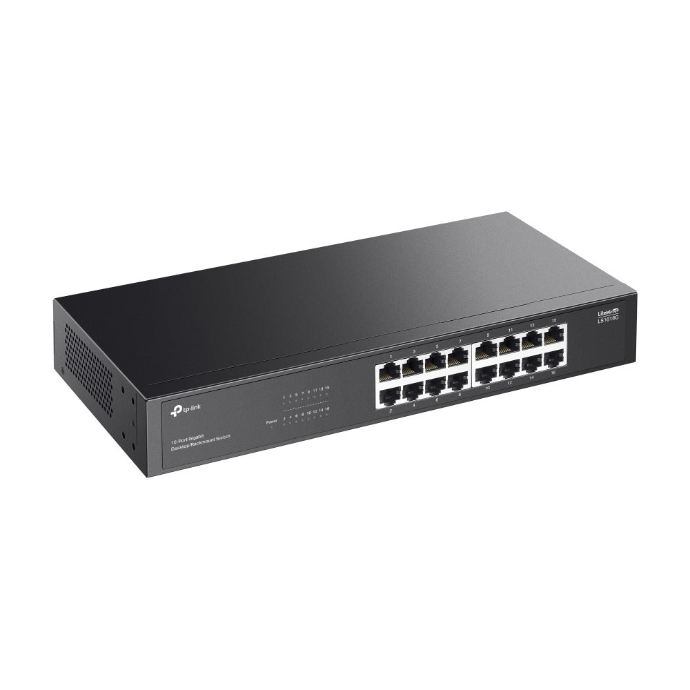 سويتش TP-Link LiteWave بـ 16 منفذ Gigabit مكتبي / للتركيب في الراك | LS1016G - متجر نصر