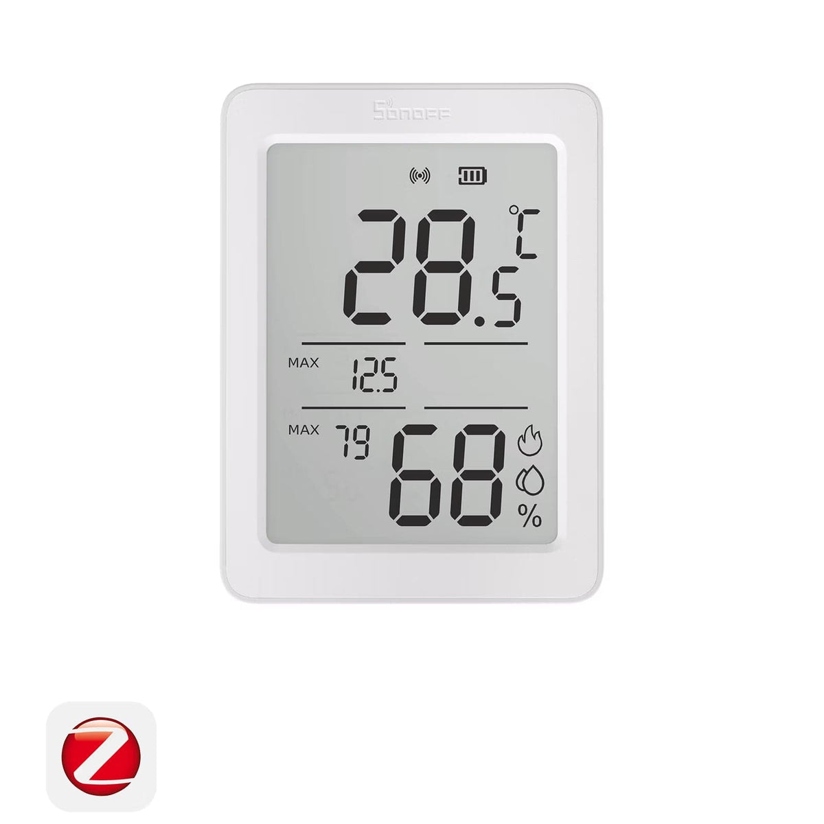 Sonoff-C AirGuard TH Zigbee Temperature & Humidity Sensor with 3.6" LCD | SNZB-02DR2 - متجر نصر