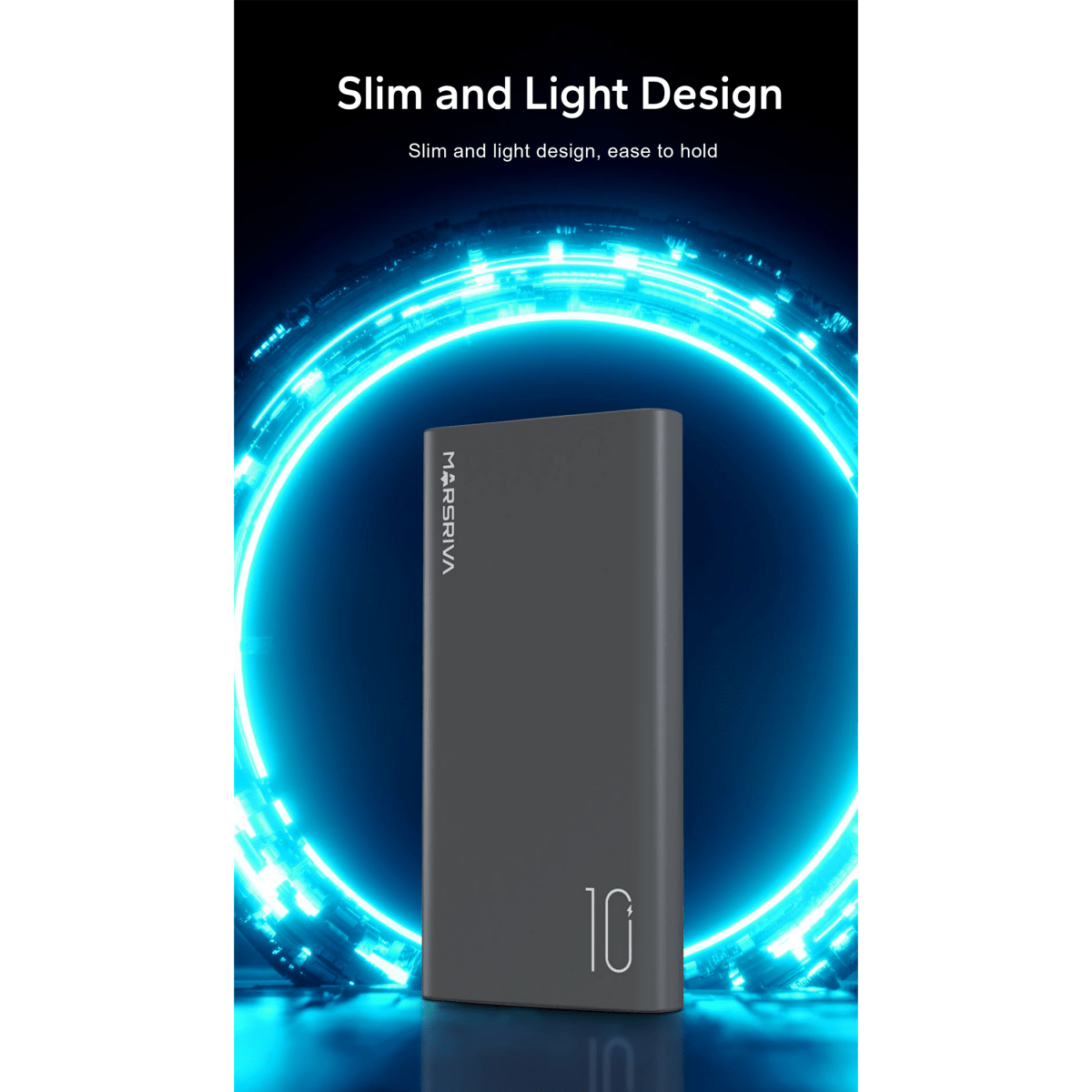 MARSRIVA 10000mAh Fast Charging 22.5W Power Bank | MR-PB10 - متجر نصر