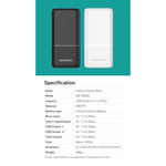 Marsriva Mobile Phone Accessories MARSRIVA power bank 20000mAh, black color | MR-PB20E