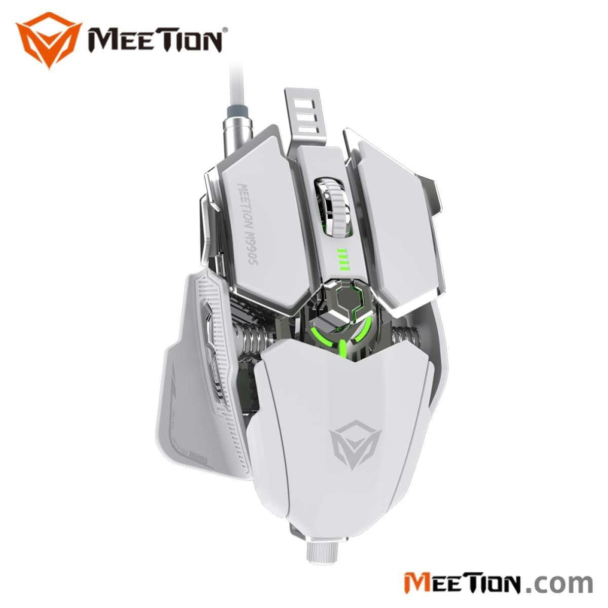 MeeTion MT-M990S RGB Programmable Gaming Mouse -White - متجر نصر