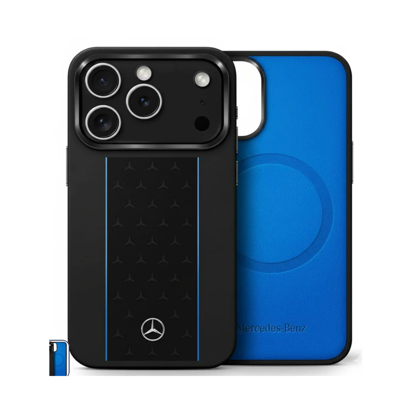 Mercedes iPhone MagSafe Silicone Case Blue Star | IPHONE 17 PRO - IPHONE 17 PRO MAX - متجر نصر