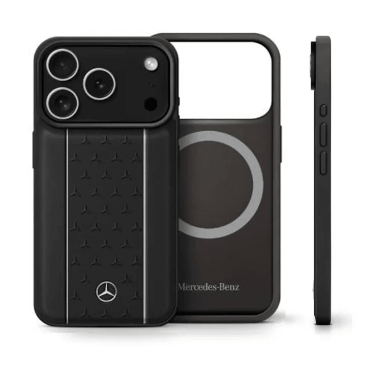 Mercedes MagSafe Leather Case Star Stripes Iphone 17 Series - متجر نصر