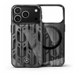 Mercedes Mobile Phone Accessories MERCEDES - MAGSAFE FROSTED IML CASE W/ LAUREL LEAVES PATTERN | IPHONE 17 PRO MAX