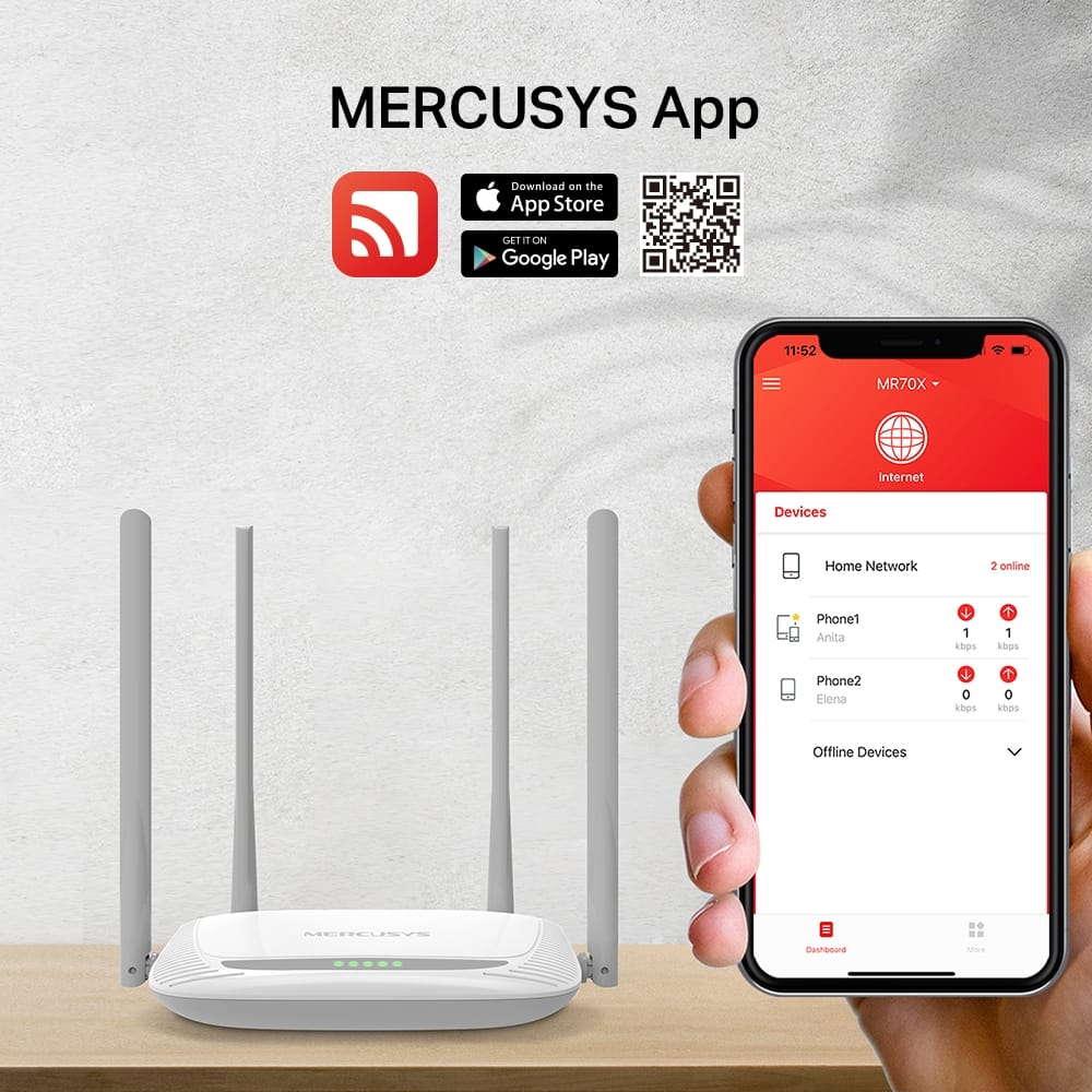 Mercusys 300Mbps Wireless N Router | MW325R - متجر نصر