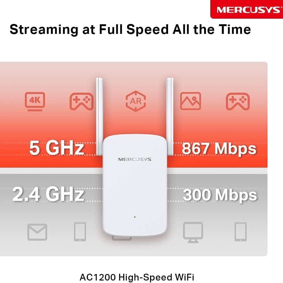 Mercusys AC1200 Wi-Fi Range Extender | ME30 - متجر نصر
