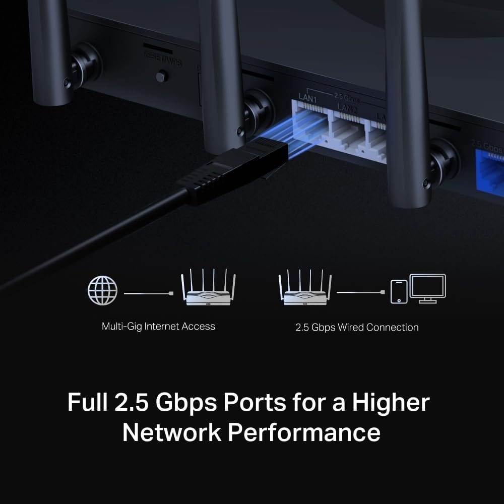 Mercusys MR47BE | BE9300 Tri-Band Wi-Fi 7 Router - متجر نصر