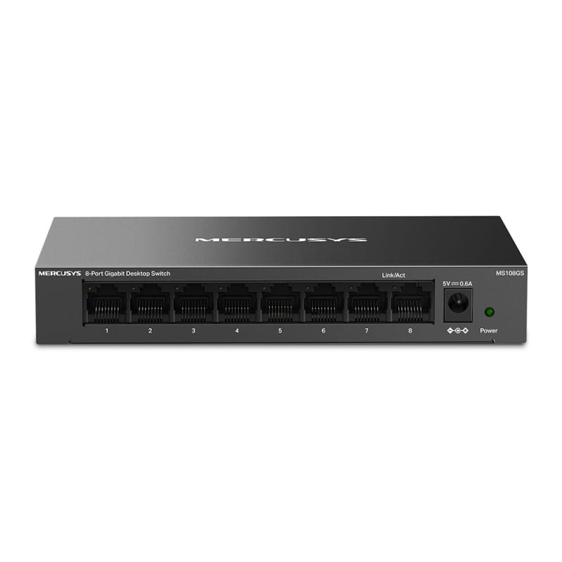Mercusys MS108GS | 8-Port Gigabit Desktop Switch (Black) - متجر نصر