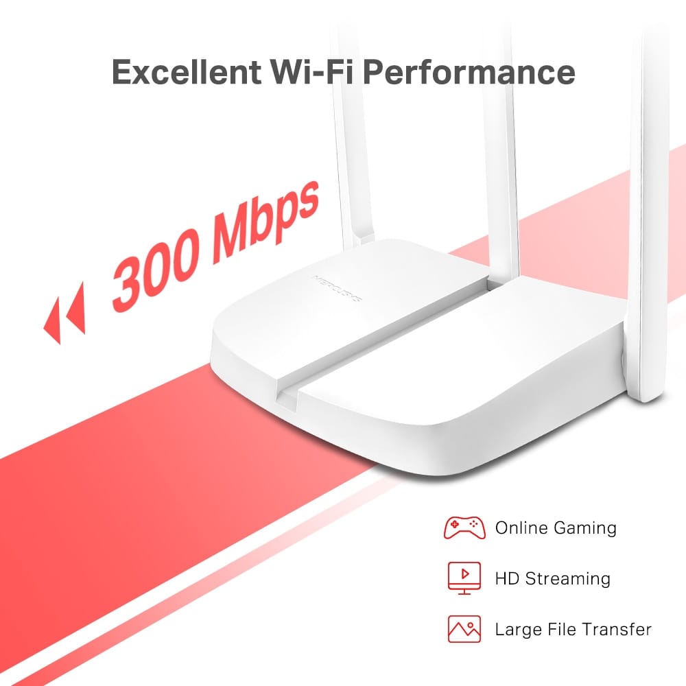 MERCUSYS MW306R N300 300Mbps Wireless N Multi-Mode Router - متجر نصر