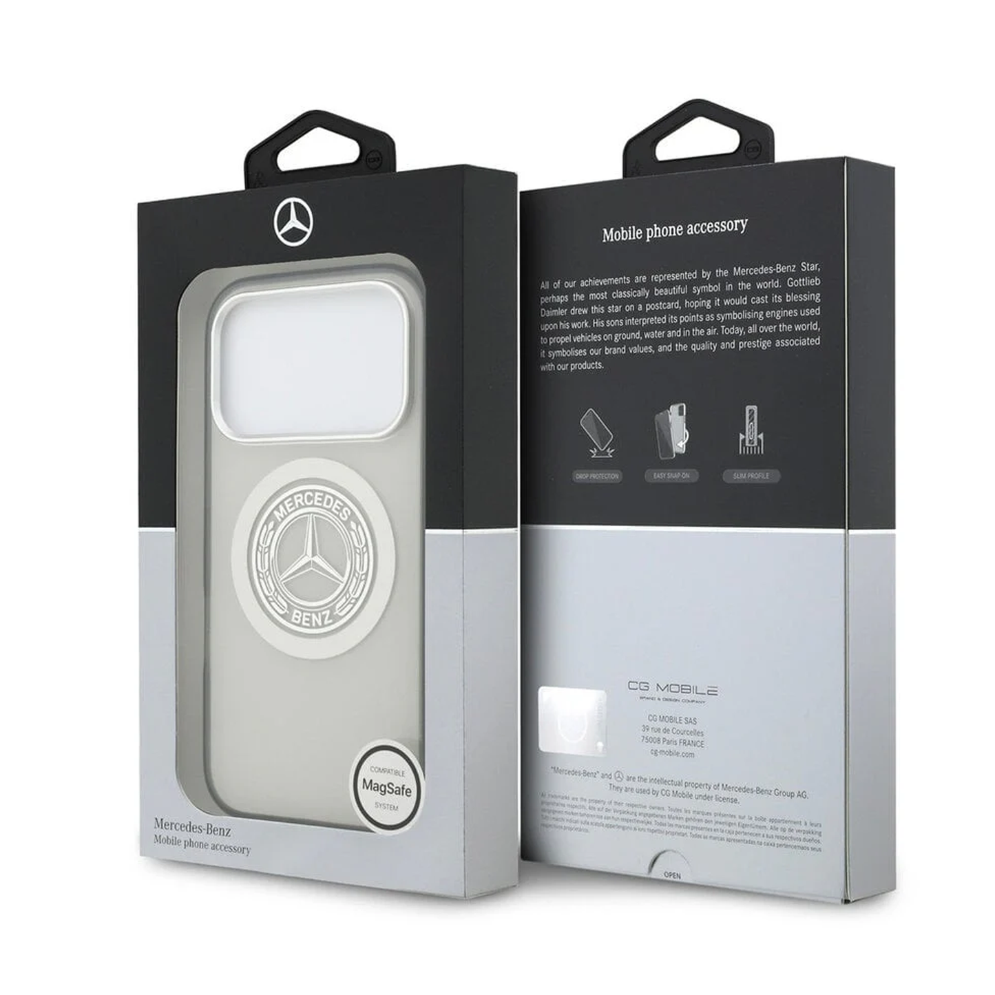 Mercedes MagSafe Double Layer Case Vintage Logo | IPHONE 17 PRO - IPHONE 17 PRO MAX - متجر نصر