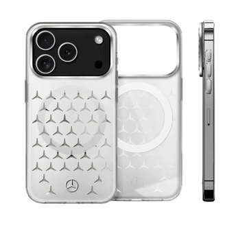 Mercedes MagSafe Frosted IML Case Star | White