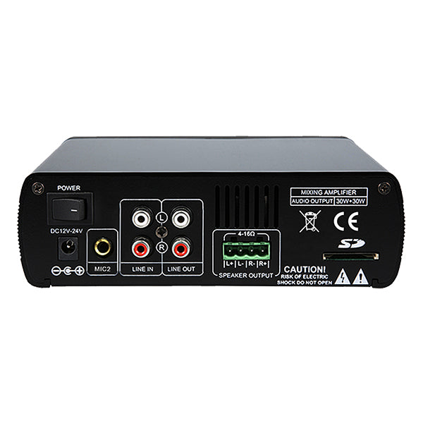 DSPPA 2x30W Mini Digital Amplifier with USB & Bluetooth