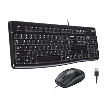 Logitech MK120 Wired Keyboard and Mouse Combo متجر نصر