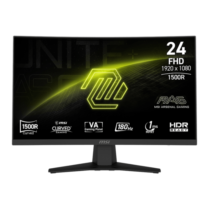 شاشة ألعاب MSI مقاس 24 بوصة | MAG244C | VA | 180 هرتز | 1 مللي ثانية | منحنية - متجر نصر