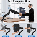 NB Screen Screen Desk Mount, Adjustable Monitor Arm Black